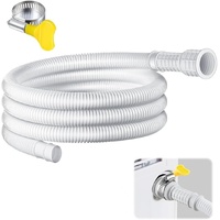 Dehumidifier Drain Hose,Patent Pending Dehumidifier Drain Hose,Flexible Universal Drain Hose with Cuttable Rubber Adapter and Connect Clamp,Fit for Ai