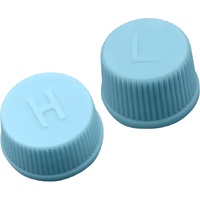 2Pcs Replacement Valve Caps for Car Air Conditioning, Leakproof R134a AC System Charging Port Caps Dust Cover, High and Low Pressure Valve Cap for Veh