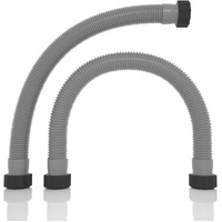 1.5" x 20" Pool Hose Replacement, Pack of 2 - Compatible with Above Ground Pools Filter Pump Hoses, Sand Filters, Saltwater Systems (1,500-2,500 GPH),
