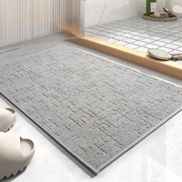 -Bath Mat-Absorbent Quick Dry Bathroom Floor Mats-Washable Rubber Backing Bath Mats for Rugs Fit Under Door-Bath Rug in Front of Sink Bathtub Shower R
