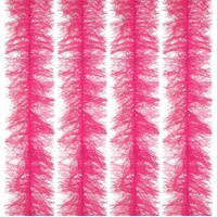 5Ft Feather Boa, 4 Pcs Artificial Fluffy Boas Party Decorations for DIY Crafts, Wedding Costume, Christmas, Concert, Halloween, Home Decor, Pink