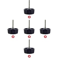 5 Pack Screws Nuts Caps for Fishing Spinning Reels Knob Power Handle Grip