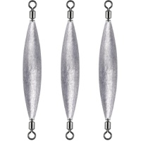 20 Pack Inline Trolling Weights with Double Barrel Swivels (1/16oz-3/4oz), Lead Egg Sinkers for Salmon Trout Walleye Freshwater Saltwater Fishing - 1/