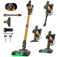 Cordless Vacuum Cleaner, 55Kpa Powerful Suction，8-in-1 Powerful Stick Vacuum Cleaner with Anti-tangle Brush And Upgraded Green Light, 2200mAh. 45 Minu
