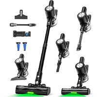 Cordless Vacuum Cleaner, 55Kpa/55Mins Vacuum Cleaners for Home. Self-Standing Stick Vacuum with Rechargeable Dock，LED Display & Anti-Tangle，Lightweigh