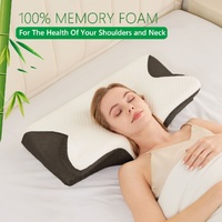 Cervical Neck Pillow for Neck Pain Relief, 2 in 1 Ergonomic Orthopedic Bed Pillow for Sleeping, Memory Foam Pillows for Side, Back & Stomach Sleepers 