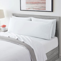 Ultra Soft Microfiber Body Pillow Cover/Pillowcases with Envelope-style pocket (50cm x 150cm Body Pillow Cover,white )