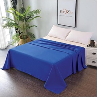 Elegant Comfort Premium Hotel Quality 1-Piece King Flat Sheet, Luxury and Softest 2000 Thread Count Bedding Flat Sheet(King,Royal blue)