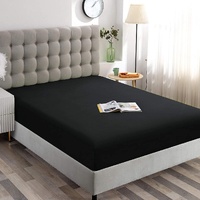 Hotel Quality Fitted Sheet - 1 Piece Fitted Sheet  -Breathable Bedding - Wrinkle, Fade, Stain Resistant- 16inch/40cm Deep Pocket Fitted Bed Sheet-Wrin