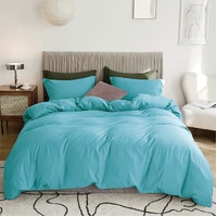 3 Piece Hotel Soft Microfiber Quilt Cover Set-2000TC Duvet/Donna Cover Set & Pillowcases -1 Quilt Cover Zipper Closure & 1 x Pillowcases-Breathable Be