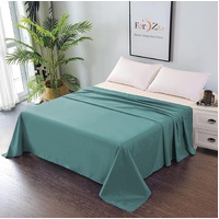Elegant Comfort Premium Hotel Quality 1-Piece Single Flat Sheet, Luxury and Softest 2000 Thread Count Bedding Flat Sheet(Single,Biscay blue)