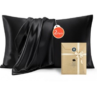 Silk Pillowcase for Hair and Skin Mulberry Silk Pillowcase Soft Breathable Smooth Both Sided Natural Silk Pillowcase with Envelope pocket Beauty Sleep