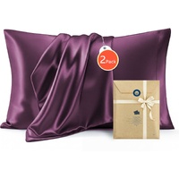 Silk Pillowcase for Hair and Skin Mulberry Silk Pillowcase Soft Breathable Smooth Both Sided Natural Silk Pillowcase with Envelope pocket Beauty Sleep