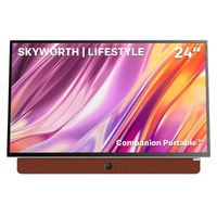 SKYWORTH 24-Inch 12V Portable TV,3-Hour Battery,1080P FHD,Wide Viewing Angle,Smart Google TV, HDR10, Dolby Audio, LED, Bluetooth, Chromecast and Googl