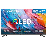 SKYWORTH Q5600H 43''-QLED+ Smart Google TV, FHD, HDR10 HLG, Find-My Remote,Dolby Audio, Screen Casting, Bezel Less Design, Voice Control