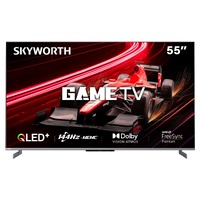 SKYWORTH 55" MagicSound Google TV, 144Hz UHD QLED+, 2.1.2 Sound, Built-in Subwoofer, Dolby Vision+Atmos, Eyecare TV, Find-my remote, Q7700G