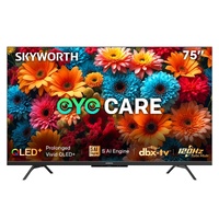 SKYWORTH Q6600H 75" - QLED+ 4K Smart Google TV, Gen 5 Quantum Dot, 120Hz Refresh Rate, AI-Powered Picture, Dolby Audio DBX-tv Audio, Voice Control, Sc