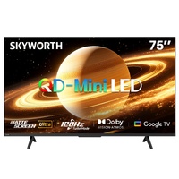SKYWORTH 75X6600H QD-Mini LED 4K Smart TV, Matte Anti-Glare Display, 120Hz Turbo Mode, AI 4K Upscaling, AI Color Enhancement，Google TV, Dolby Atmos+Do