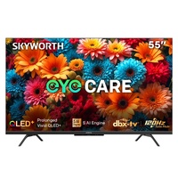 SKYWORTH Q6600H 55" - QLED+ 4K Smart Google TV, Gen 5 Quantum Dot, 120Hz Refresh Rate, AI-Powered Picture, Dolby Audio DBX-tv Audio, Voice Control, Sc