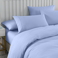 Royal Comfort 2000TC Bamboo Sheet & Quilt Cover Set King Light Blue