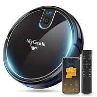 MyGenie XSonic WiFi Pro Robotic Vacuum Cleaner Wet Dry Black