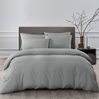 Royal Comfort 2000TC Bamboo Sheet Quilt Cover Set Queen Grey