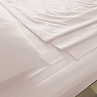 Royal Comfort 1000TC Bamboo Cotton Sheet Quilt Set King Blush