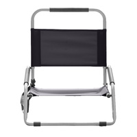 Havana Outdoors Folding Beach Chair 2 Pack - Black
