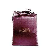 Royal Comfort Satin Sheet Set 3 Piece King Malaga Wine