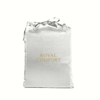 Royal Comfort Satin Sheet Set 3 Piece King Silver