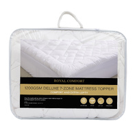 Royal Comfort 1200GSM 7-Zone Mattress Topper Queen White