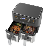 Kitchen Couture Dual View 10L Air Fryer Stainless Steel