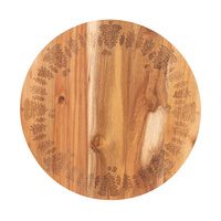 Bread and Butter 18" Wooden Lazy Susan Tray Trees
