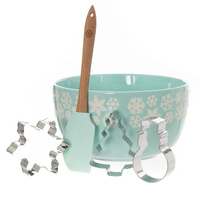 Bread and Butter Electroplate Icy Snowflake Mini Bowl Set