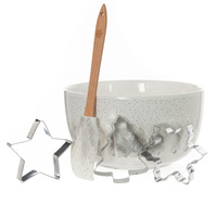 Bread and Butter Electroplate Tree Mini Mix Bowl Set Silver