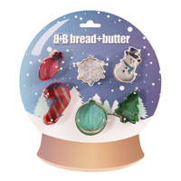 Bread and Butter Christmas Cookie Cutter Set 6 Pack Assorted
