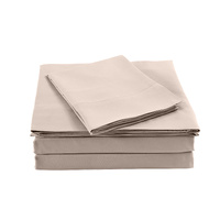 Royal Comfort Bamboo Sheet Set Double 1000TC Pillowcases Grey