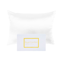 Royal Comfort Mulberry Silk Pillowcase Twin Pack White