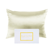 Royal Comfort Mulberry Silk Pillowcase Twin Pack Ivory