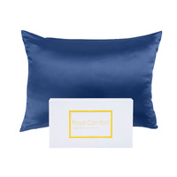 Royal Comfort Pure Mulberry Silk Pillowcase Navy