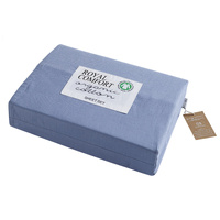 Royal Comfort 250TC Organic Cotton Sheet Set 4pc Double Indigo