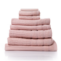 Royal Comfort Eden Egyptian Cotton 600GSM 8 Piece Towel Set Blush