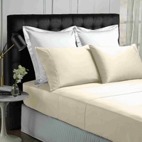 Park Avenue 500TC Soft Natural Bamboo Cotton Sheet Set Breathable Bedding - Single - Vanilla