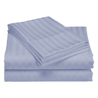Royal Comfort 1200TC Damask Cotton Sateen Quilt Cover King Blue Fog