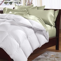 Goose Feather Down Quilt 500GSM + 2 Pack Pillows Combo Single White