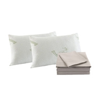 Royal Comfort Bamboo Sheet Set 1000TC + Pillows - Queen Grey