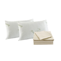 Royal Comfort Bamboo Sheet Set 1000TC + Pillows - King Ivory