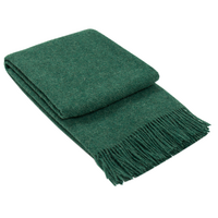 Codu Brighton Throw 100% NZ Wool Emerald
