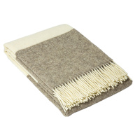 Codu Brighton Throw 100% NZ Wool Stone