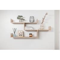 European Cabinetry Zurich Multi Level Shelf Kit Oak